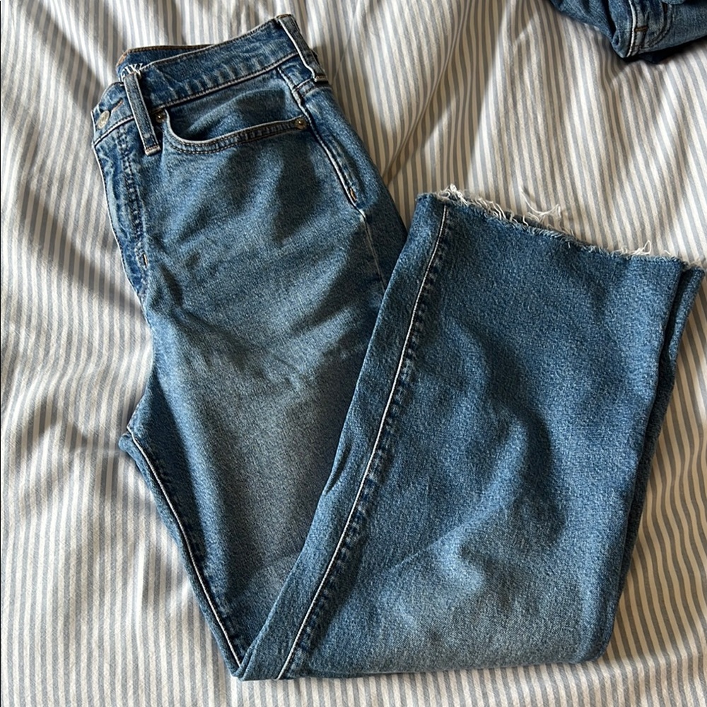 I.Crew slim wide leg Jeans